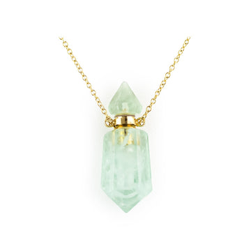 Green Quartz Perfume Bottle Pendant